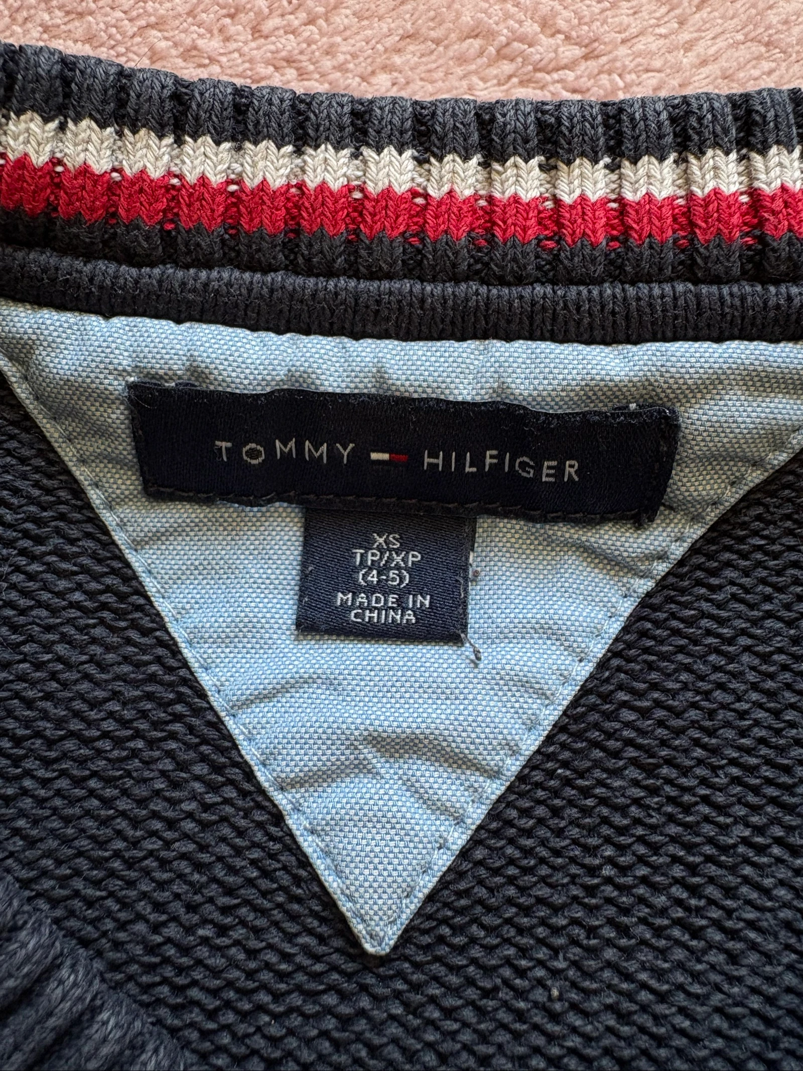 Jasje jongen 4/5 jaar marineblauw Tommy Hilfiger 100 % katoen – photo 4